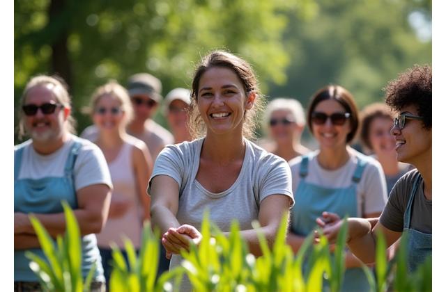 Vital Loom team members engaging with Austin community at a wellness fair