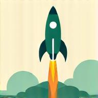 Illustration of a rocket launching with a cheering crowd, symbolizing successful program launch.