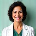 Portrait of Dr. Anya Sharma, a friendly and experienced registered dietitian.