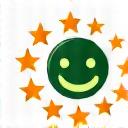 Illustration of a happy person with a star rating, representing program satisfaction.